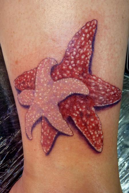 Tattoos - realistic starfish tattoo - 70455